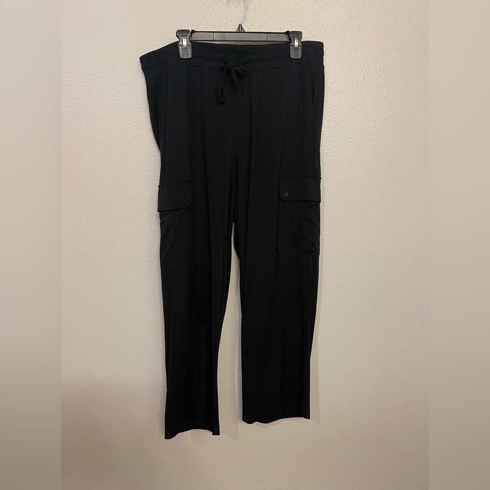 Torrid Black Women's Drawstring Elastic Waist Cargo Pant